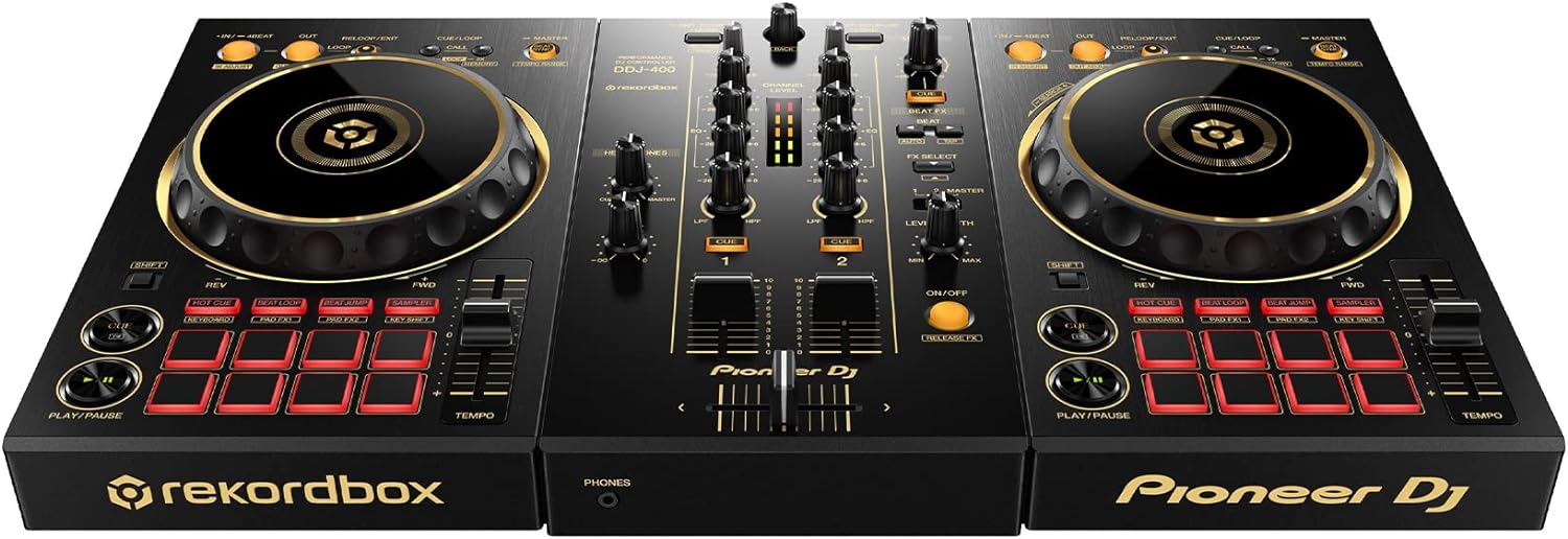 Pioneer DJ DDJ-400 Special Edition Gold 2-deck Rekordbox DJ Controller (Open Box)
