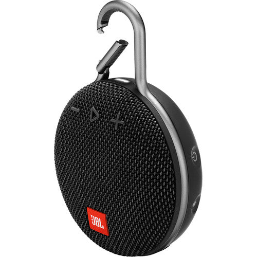 JBL Clip 3 Portable Bluetooth Speaker (Midnight Black) - Rock and Soul DJ Equipment and Records
