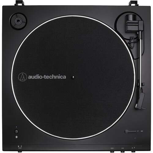Audio-Technica Consumer AT-LP60XBT Stereo Turntable with Bluetooth (Black) + Free Lunch Box - Rock and Soul DJ Equipment and Records