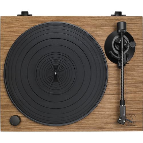 Audio-Technica Consumer AT-LPW40WN Stereo Turntable (Walnut) + Free Lunch Box - Rock and Soul DJ Equipment and Records