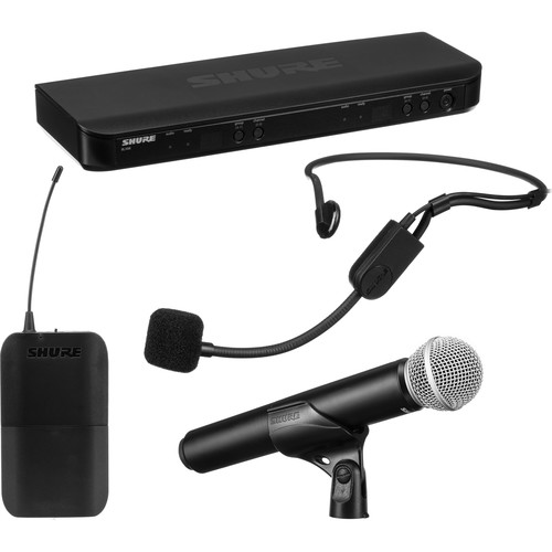 Shure BLX1288/PGA31 Dual-Channel Wireless Combo Headset & Handheld Microphone System H9 - Rock and Soul DJ Equipment and Records