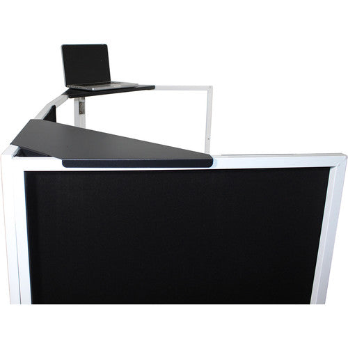 ProX XF-CSB X2 Aluminum Corner Shelf for DJ Facade (Pair, Black) - Rock and Soul DJ Equipment and Records