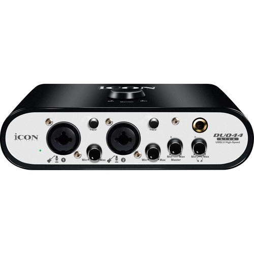 Icon Pro Audio Duo44 Live 4x4 Livestream USB Audio/MIDI Interface - Rock and Soul DJ Equipment and Records