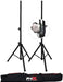 ProX T-SS18P Heavy Duty Speaker Tripod Stands with Bag, 6' (44-72"), 2-Pack - Rock and Soul DJ Equipment and Records