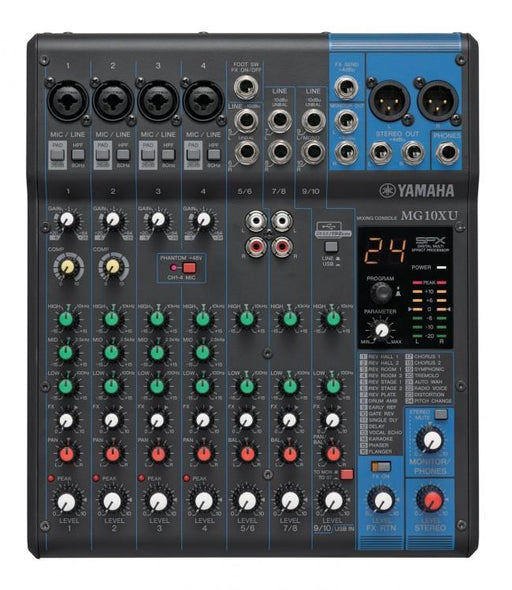 Yamaha MG10XU 10-Input Stereo Mixer (Display Model) - Rock and Soul DJ Equipment and Records