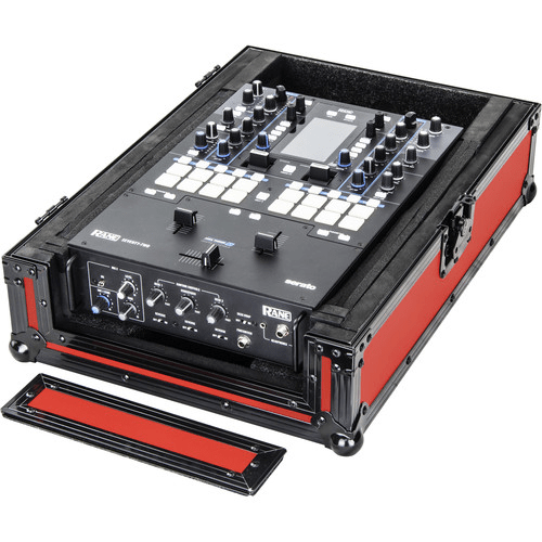 Odyssey Innovative Designs Universal 12" Format Extra Deep DJ Mixer Case (Black on Red) - Rock and Soul DJ Equipment and Records