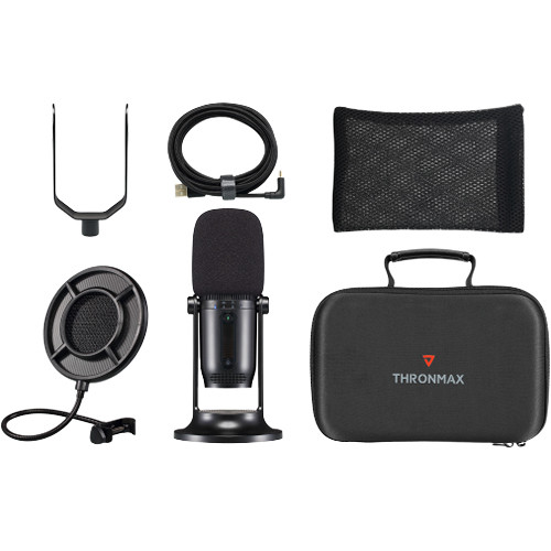 THRONMAX MDrill One Pro USB Microphone Kit (Jet Black) - Rock and Soul DJ Equipment and Records