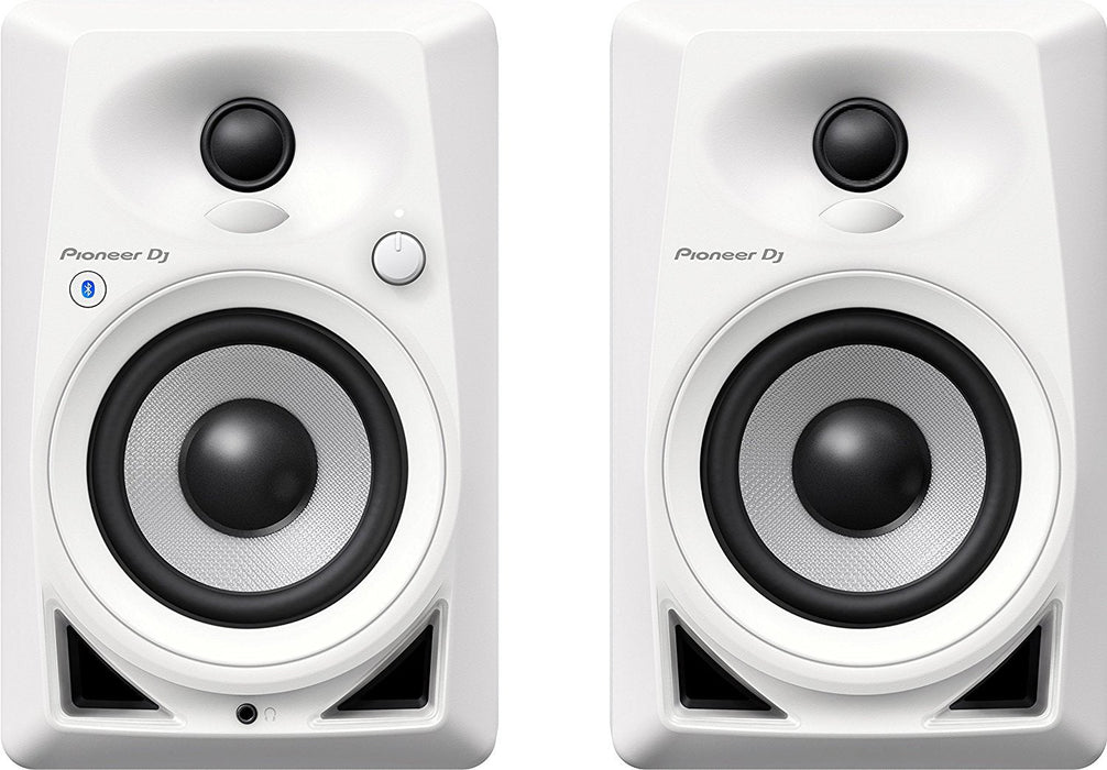 Pioneer DJ DM-40BT-W 4" Bluetooth Desktop Monitor Speakers (pair)- White (Open Box)