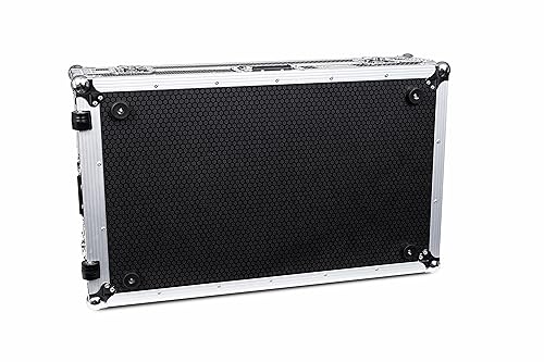 Headliner Flight Case with Laptop Platform and Wheels for RANE DJ FOUR and DJ PERFORMER (Silver/Black)