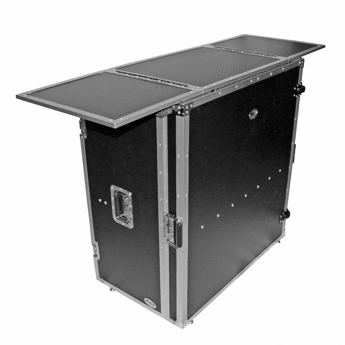 ProX Transformer Series Fold-Away DJ Performance Desk Facade with Wheels (Open Box)