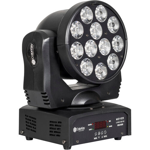 ColorKey Mover Wash HEX 12 6-In-1 RGBWA-UV LED Moving Head (Open Box)