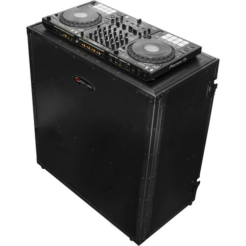 Odyssey Two-Tier DJ Fold-Out Stand (36 x 33", Black)