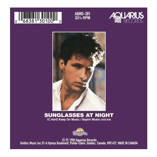 Corey Hart 3 Inch Vinyl Record - Sunglasses at Night