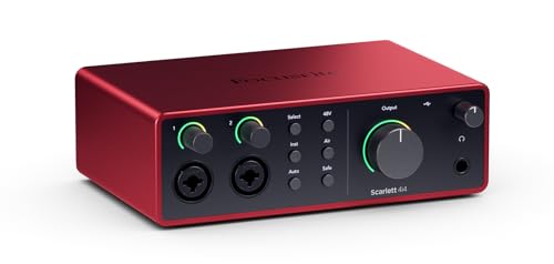 Focusrite Scarlett 4i4 USB-C Audio/MIDI Interface (4th Generation)