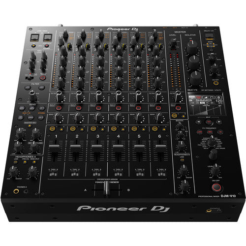 Pioneer DJ DJM-V10 6-Channel Professional DJ Mixer + Decksaver Dust Cover