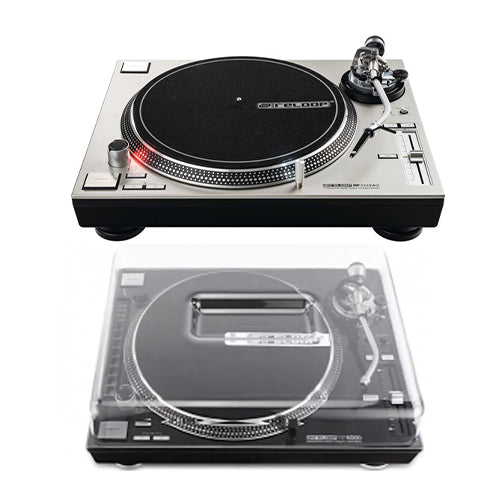 Reloop RP-7000 MK2 Upper Torque Turntable System (Silver) + Decksaver Dust Cover