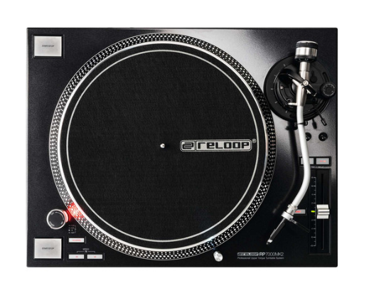 Reloop RP-7000 MK2 Upper Torque Turntable System Black, Pair (Open Box)