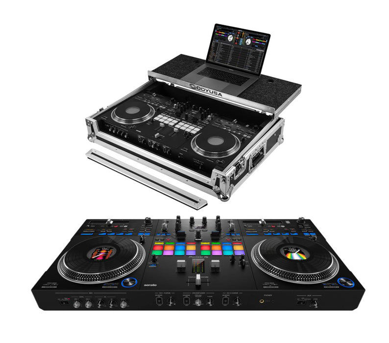 Pioneer DJ DDJ-REV7 + Odyssey Glide Style Flight Case with Wheels