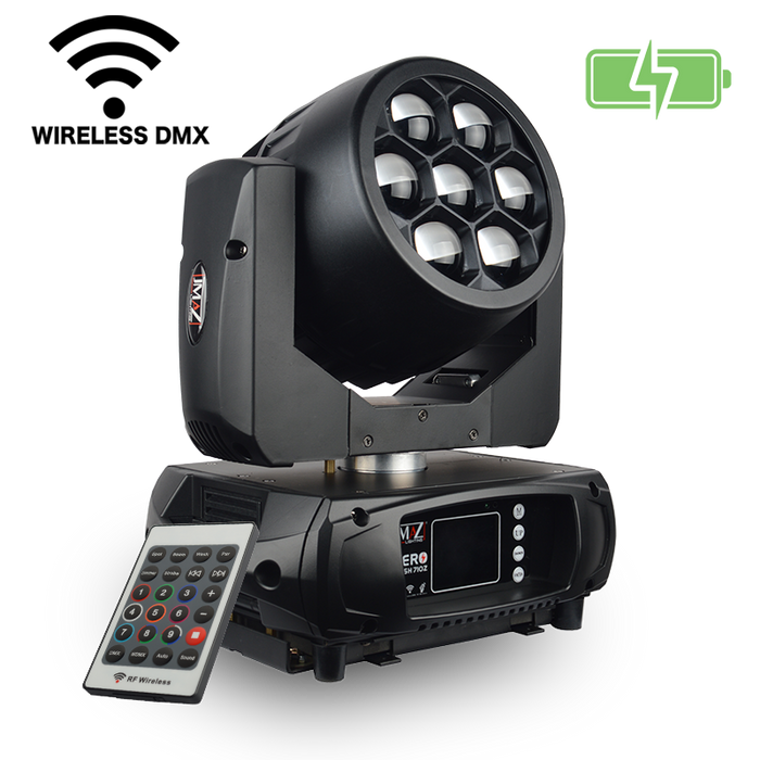 JMAZ AERO WASH 70W Battery Powered RGBW LED Wash Moving Head (Open Box)