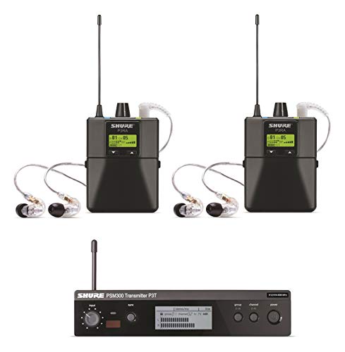 Shure PSM 300 Twin-Pack Pro Wireless In-Ear Monitor Kit (G20: 488 to 512 MHz)
