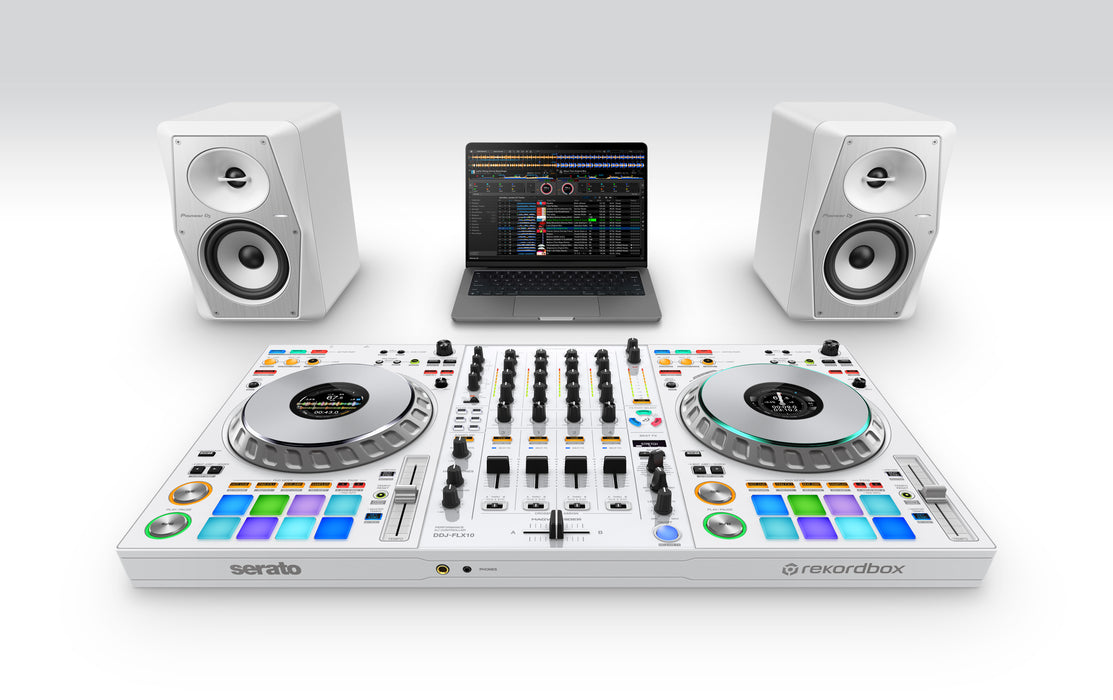 Pioneer DJ DDJ-FLX10-W Limited Edition - 4-channel DJ controller for Rekordbox & Serato - White