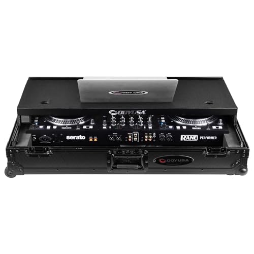 Odyssey 1U Flight Case for Rane Performer Industrial Board with Glide-Style Laptop Platform
