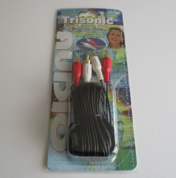 Trisonic Stereo Cable TS-1312GA 12ft