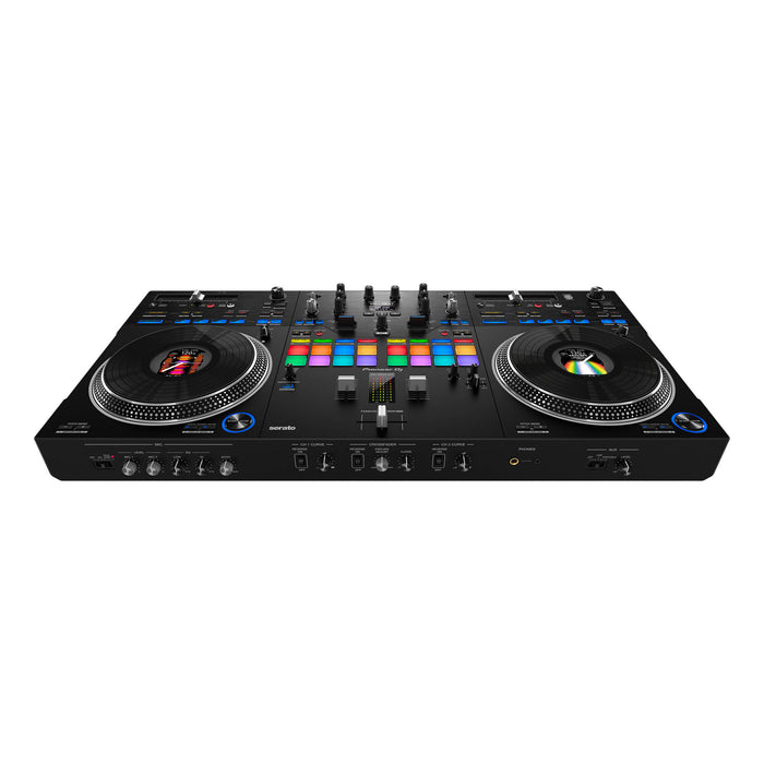 Pioneer DJ DDJ-REV7 2-Channel Serato DJ Pro Controller + Magma FLXGUARD DJ Controller Trolley