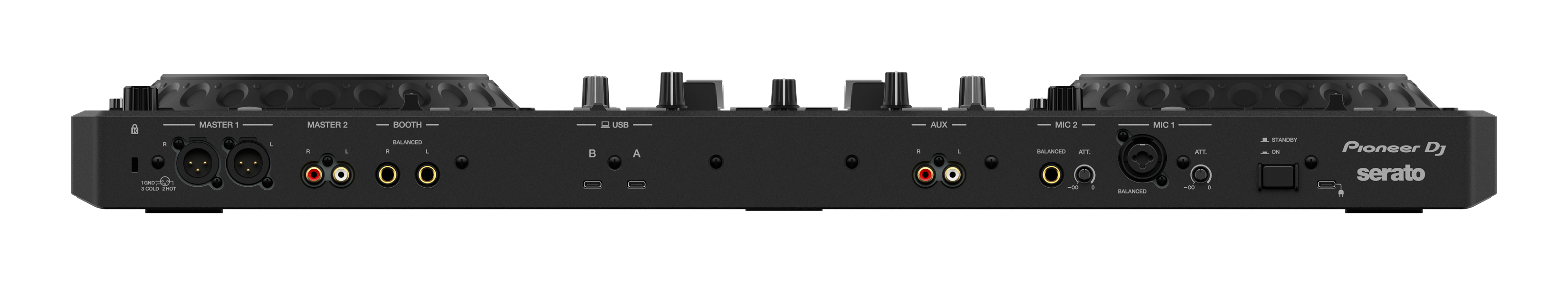 Pioneer DJ DDJ-REV5 Scratch-style 2-channel performance DJ controller + Magma FLXGUARD DJ Controller Trolley