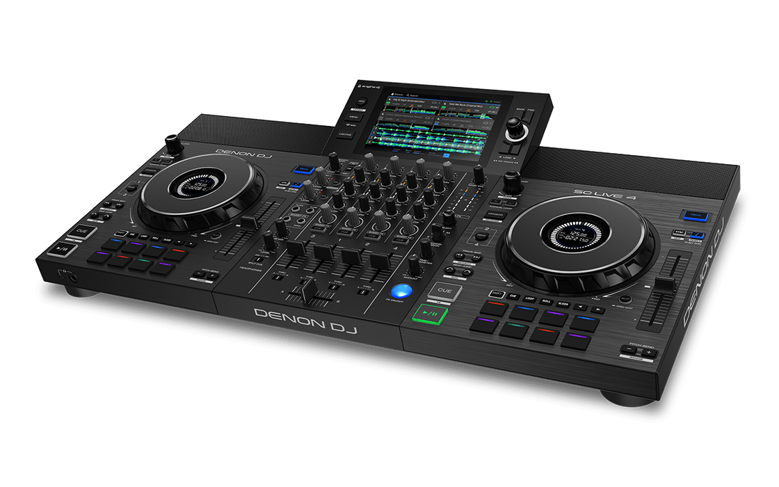 Denon DJ SC Live 4-Standalone Controller + Magma FLXGUARD DJ Controller Trolley