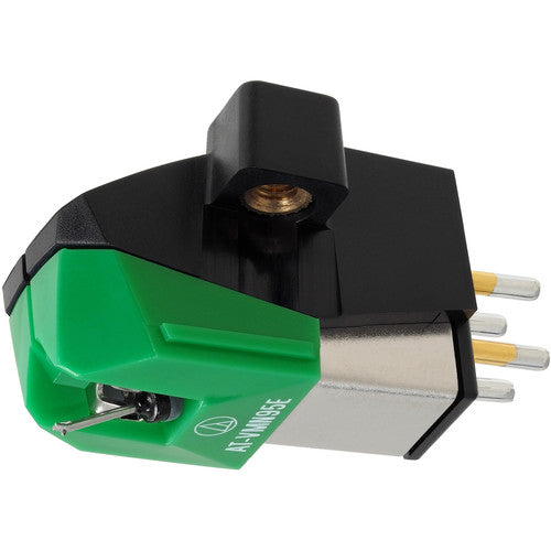 Audio-Technica AT-VM95E Dual Moving Magnet Turntable Cartridge Green & at-HS1 Universal Headshell for LP120-USB, LP240-USB, and LP1240-USB Direct-Drive Turntables White