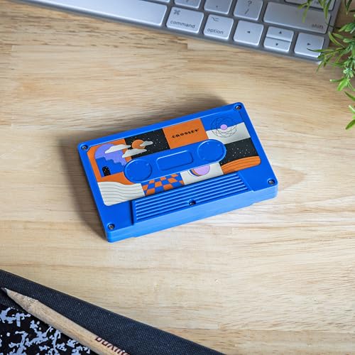 Crosley CR3045CO-SU Cassette Tape Portable Wireless Bluetooth Speaker, Surreal Cobalt