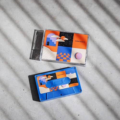 Crosley CR3045CO-SU Cassette Tape Portable Wireless Bluetooth Speaker, Surreal Cobalt