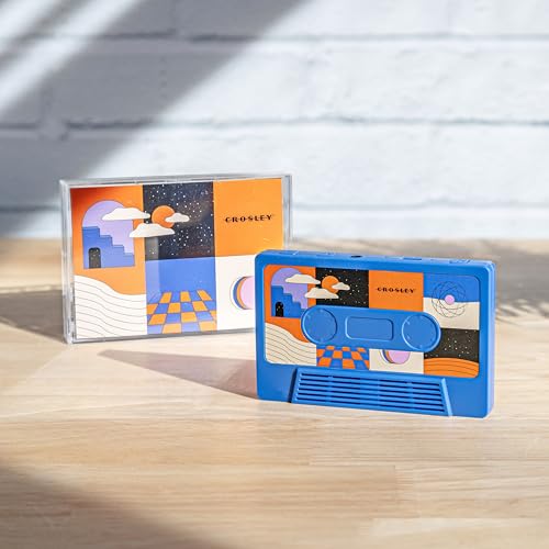 Crosley CR3045CO-SU Cassette Tape Portable Wireless Bluetooth Speaker, Surreal Cobalt