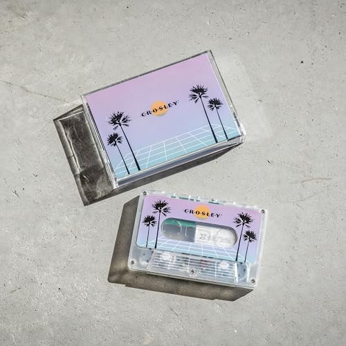 Crosley CR3045TL-VW Cassette Tape Portable Wireless Bluetooth Speaker, Vaporwave Translucent