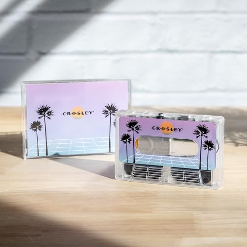 Crosley CR3045TL-VW Cassette Tape Portable Wireless Bluetooth Speaker, Vaporwave Translucent