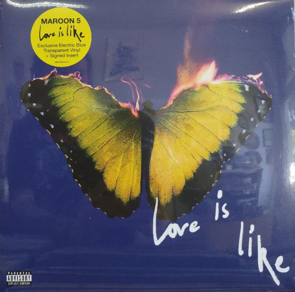 Maroon 5 - Love Is Like LP (Exclusive Electric Blue Transparent Vinyl + Signed Insert)
