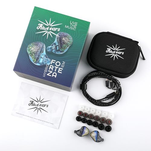 Linsoul Kiwi Ears Forteza in Ear Monitor, 1BA + 2DD HiFi Wired Earbuds.