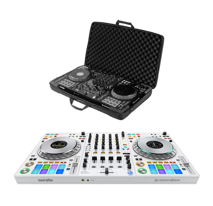Pioneer DJ DDJ-FLX10-W + Odyssey BMFLX10M EVA Molded Soft Case