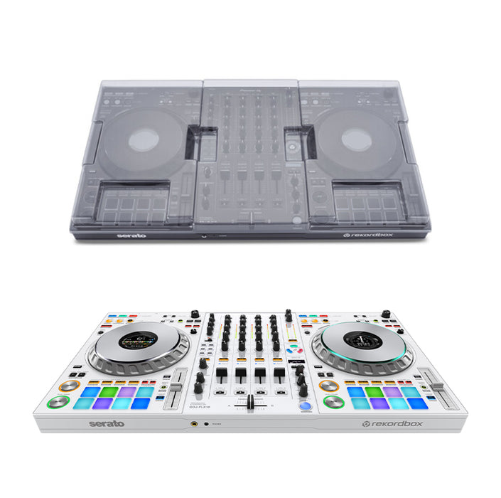 Pioneer DJ DDJ-FLX10-W + Decksaver Cover