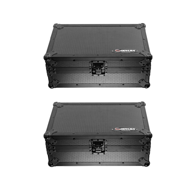 2 x AlphaTheta CDJ-3000X + 2 x Odyssey Industrial Board Case + 1 x Pioneer DJ DJM-A9