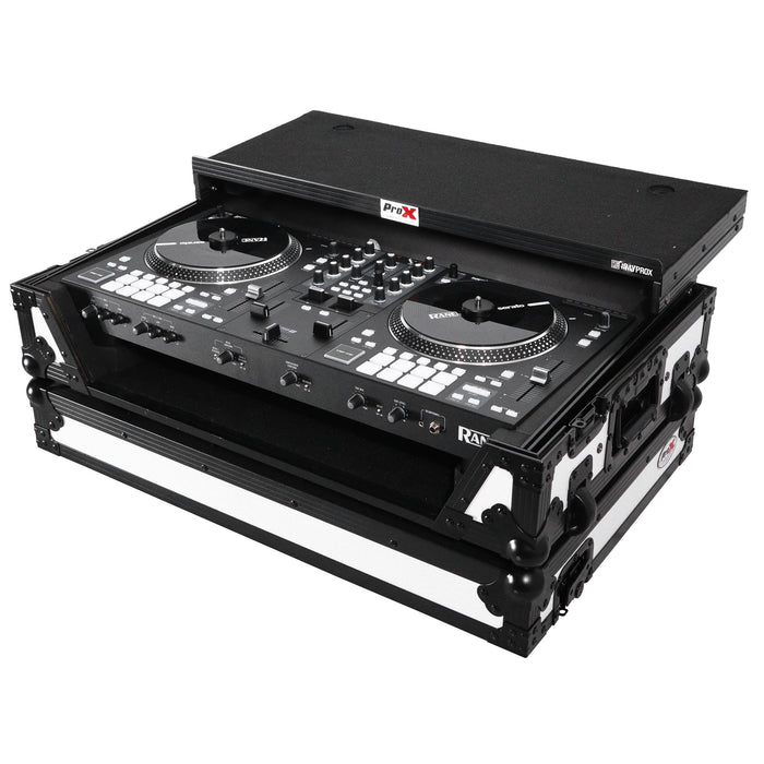 Rane DJ One MKII Performance-Ready Motorized DJ Controller + ProX XS-RANEONE WLT WH ATA Flight Case - Black on White