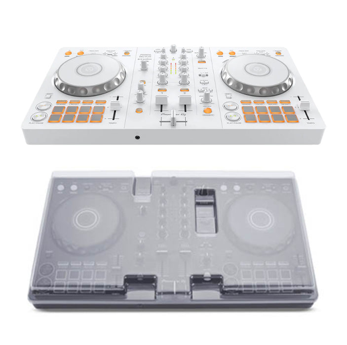 Pioneer DJ DDJ-FLX4 2-Channel DJ Controller  - White + Decksaver Dust Cover