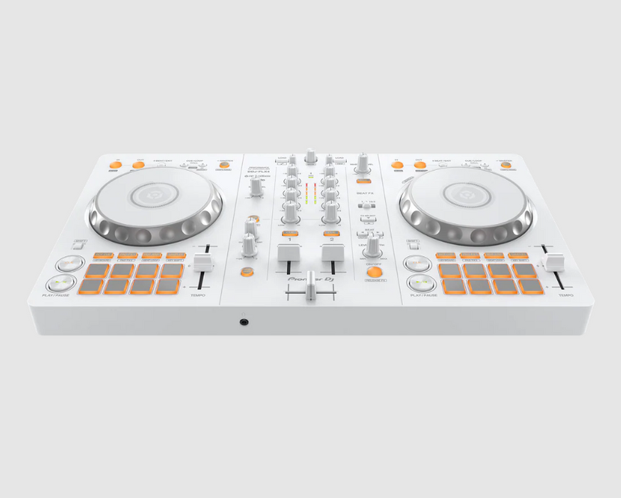 Pioneer DJ DDJ-FLX4 2-Channel DJ Controller  - White + Magma CTRL Case