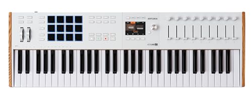 Arturia KeyLab 61 mk3 Professional MIDI Controller and Software (White)