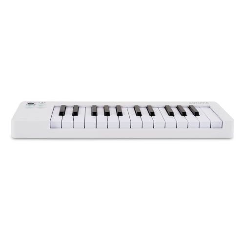 Arturia MicroLab Mk3 - Universal MIDI Controller for Music Production - White