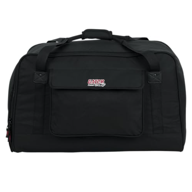 QSC K12.2 Two-Way 12 2000W Powered Portable PA Speaker + Gator Universal Speaker Tote for 12" Speaker (Open Box)