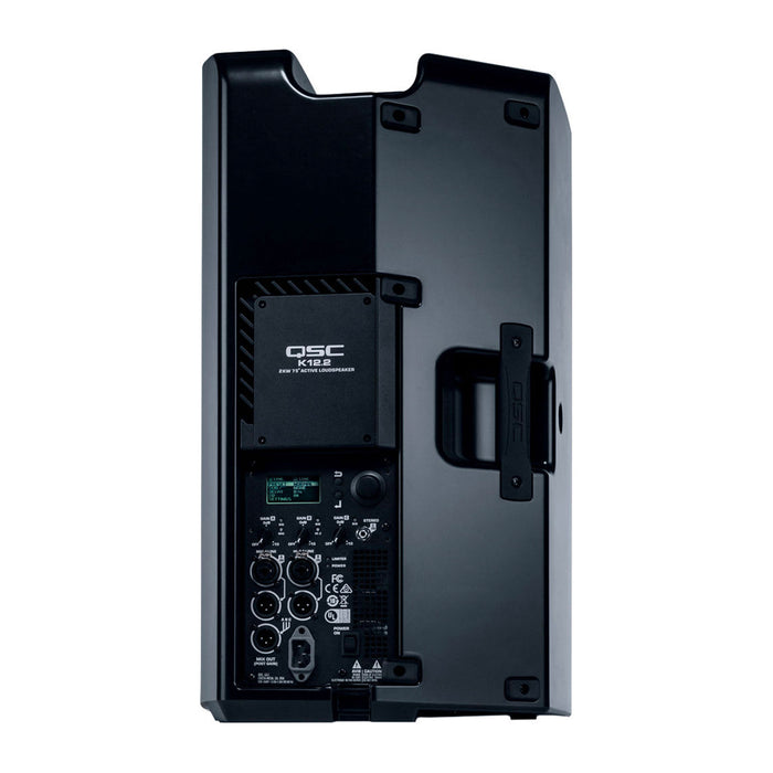 2 x QSC K12.2 Two-Way 12 2000W Powered Portable PA Speaker + 2 x Gator Universal Speaker Tote for 12" Speaker (Open Box)