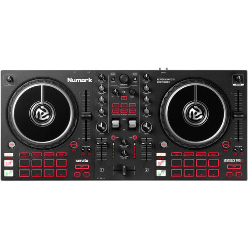 Numark Mixtrack Pro FX DJ Controller for Serato DJ with FX Paddles, Black (Open Box)