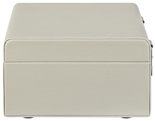 Crosley CR3517A-DU Voyager Retro Portable CD Player with Stereo Bluetooth Speakers and FM Radio, Dune